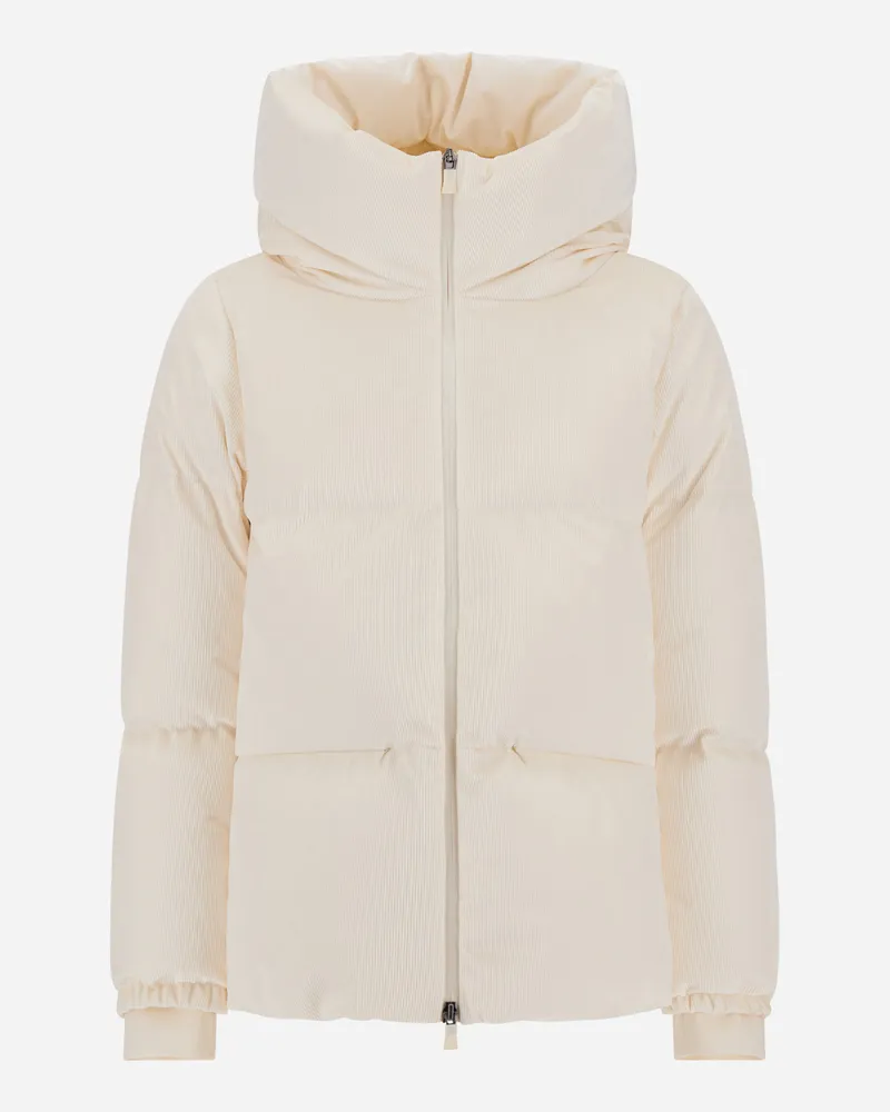 Herno Cape Aus Wasserdichtem Cord - Frau Capes Elfenbein Elfenbein