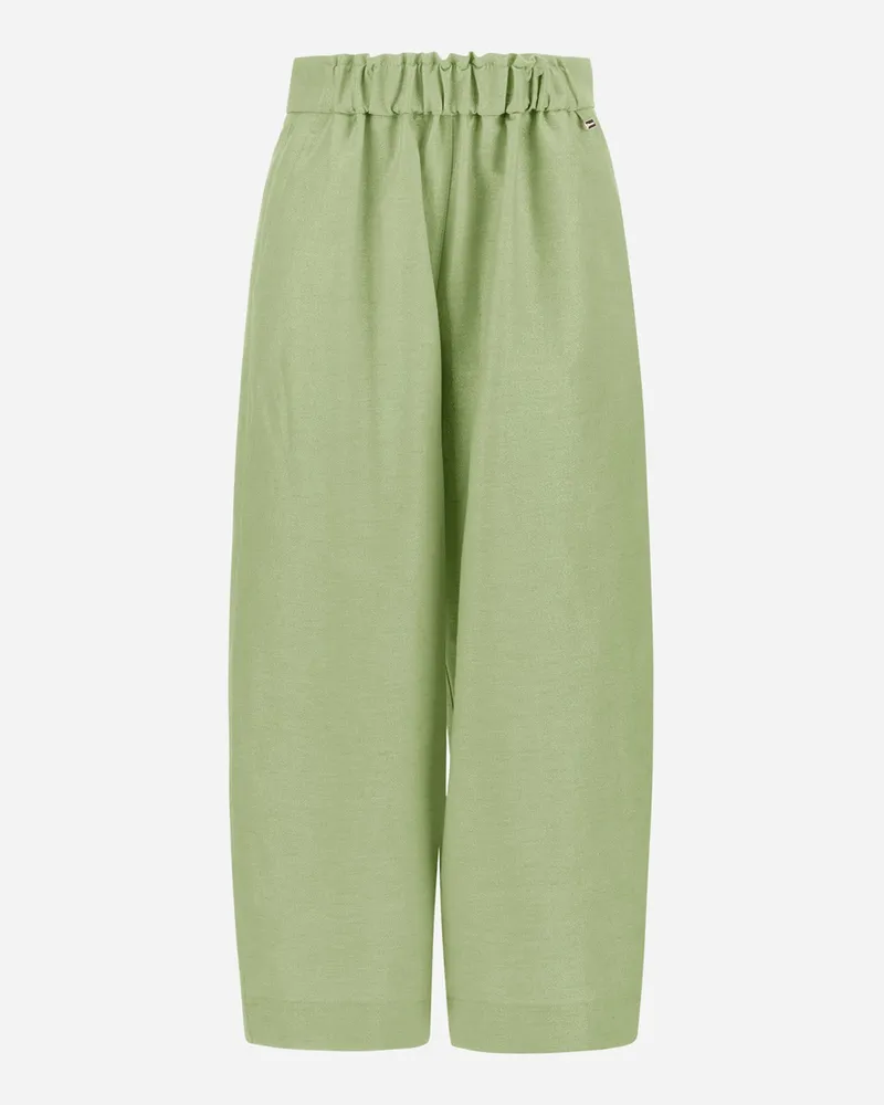 Herno Hose Aus Bright Linen Pastellgrün