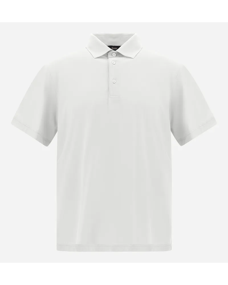 Herno Poloshirt Aus Crêpe-jersey Eis