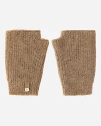 Herno Handschuhe Aus Plain Alpaca Wool Terrakotta