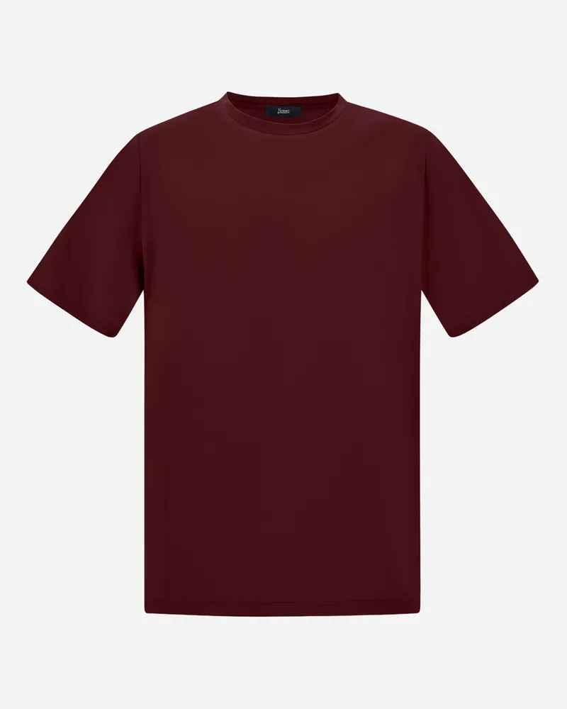 Herno T-shirt Aus Superfine Cotton Stretch - Mann T-shirt & Polo-shirts Bordeaux Bordeaux