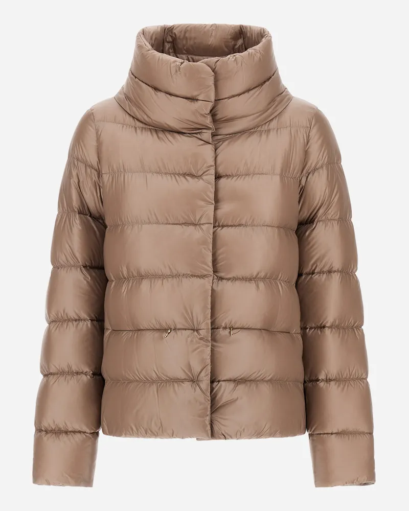 Herno Cappa In Nylon Ultralight - Frau Capes Helltaupe Helltaupe