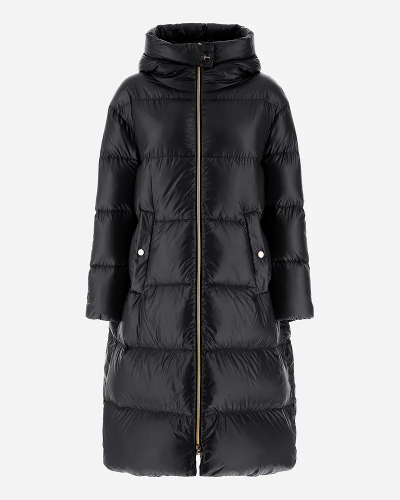 Herno Parka In Nylon Ultralight - Frau Capes Schwarz Schwarz