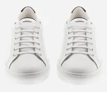 Sneakers Aus Grained Leather Und Monogram