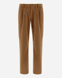 Herno Hose Aus Linen Velvet Camel