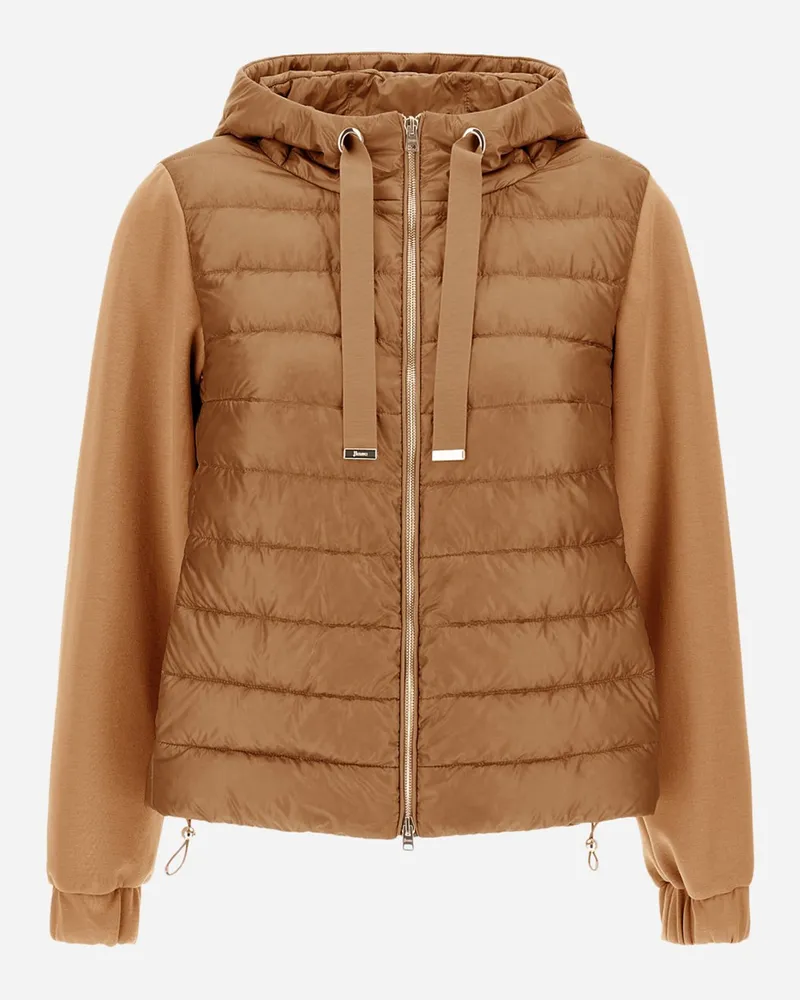 Herno Jacke Aus Yoga Und Nylon Ultralight Camel