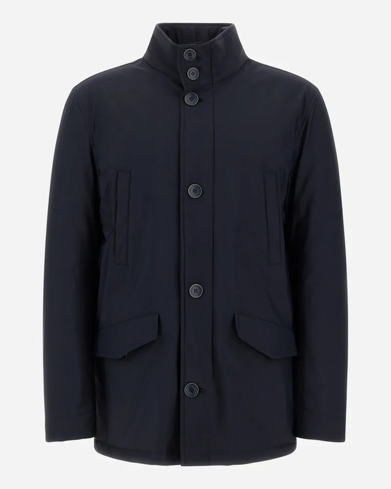 Herno Kurzmantel Aus Bi-stretch-nylon - Mann Mäntel & Trenchcoats Marineblau Marineblau