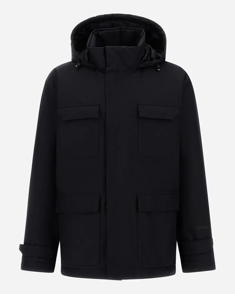Herno Jacke Aus 2-layers Gore-tex® - Mann Feldjacke Schwarz Schwarz