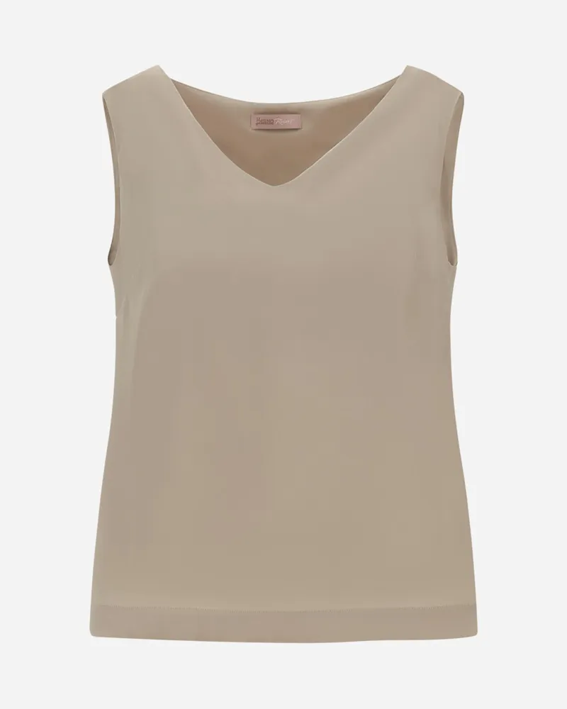 Herno Top Resort Aus Extra Feinem Satin - Frau T-shirts Und Tops Chantilly Chantilly