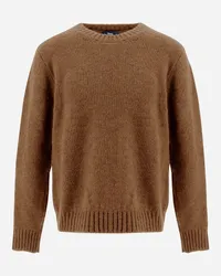 Herno Pullover Aus Plain Alpaca Wool Terrakotta