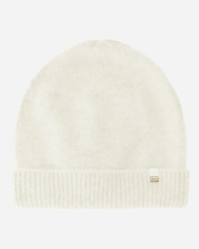 Herno Beanie Aus Plain Alpaca Wool Cremefarben