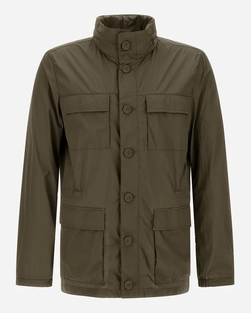 Herno Feldjacke Aus Ultralight Crease Military