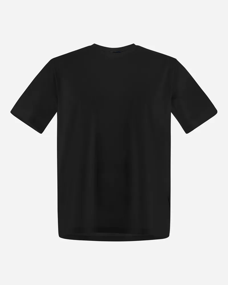 Herno T-shirt Aus Superfine Cotton Stretch - Mann T-shirt & Polo-shirts Schwarz Schwarz