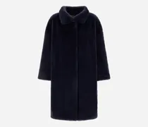 Mantel Aus Soft Alternative Fur - Frau Mäntel & Trenchcoats Blau