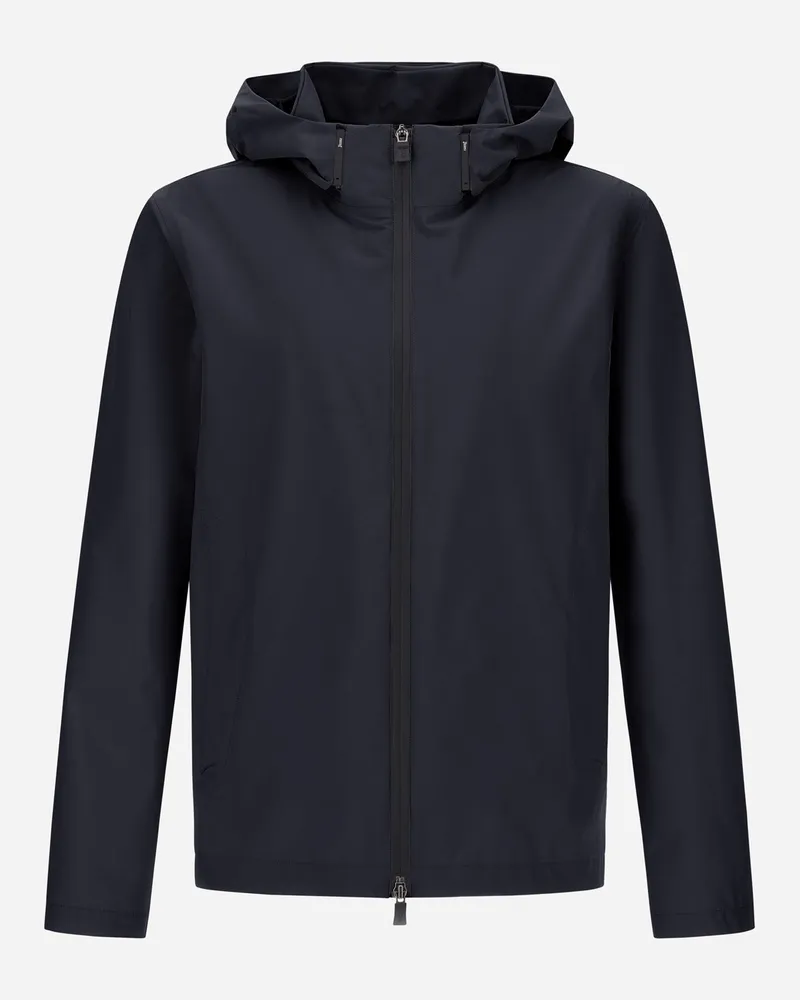 Herno Jacke Aus Gore-tex Paclite Blau
