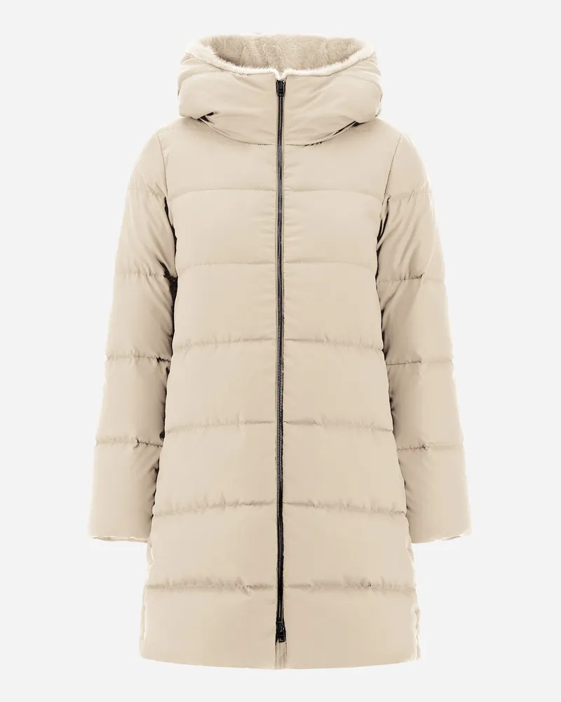 Herno A Form Jacke Aus Arendelle Und New Lady Faux Fur Hellbeige