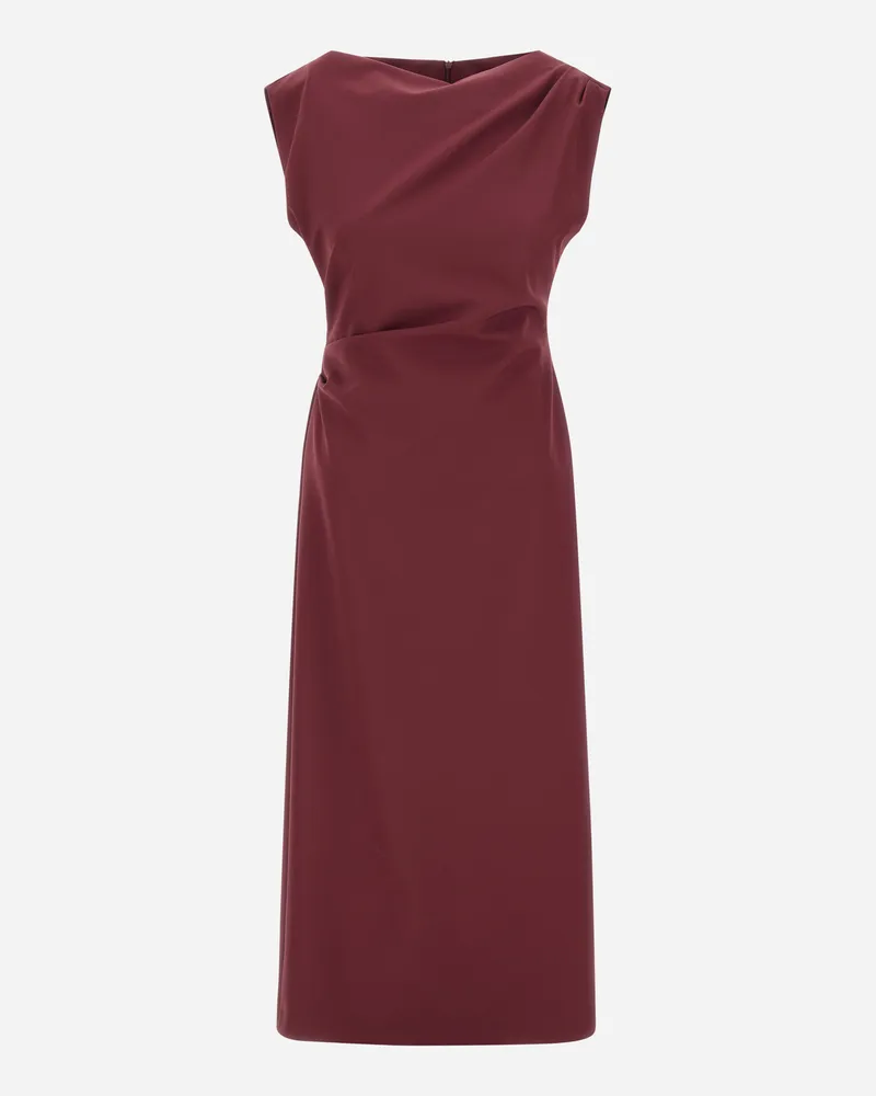 Herno Kleid Aus Bi-stretch-gewebe - Frau Röcke & Kleider Bordeaux Bordeaux