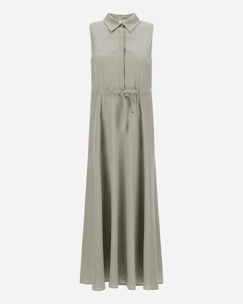 Herno Kleid Aus Linen Blend Chantilly