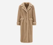 Mantel Aus Melange Alternative Mink Fur - Frau Mäntel & Trenchcoats Chantilly