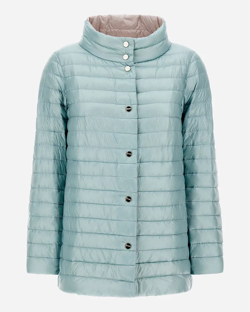 Herno Wendbare A-shape-jacke Aus Nylon Ultralight Eis