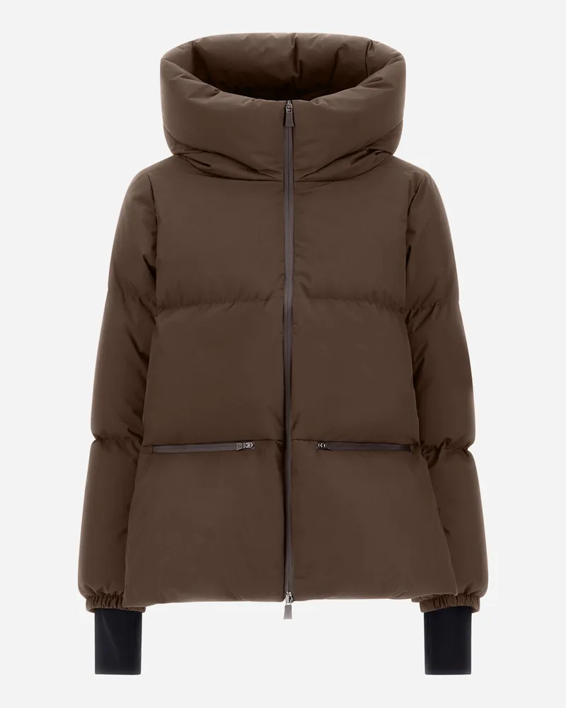 Herno Jacke Aus 2 Layer Windstopper - Frau Parka & Jacken Braun Braun
