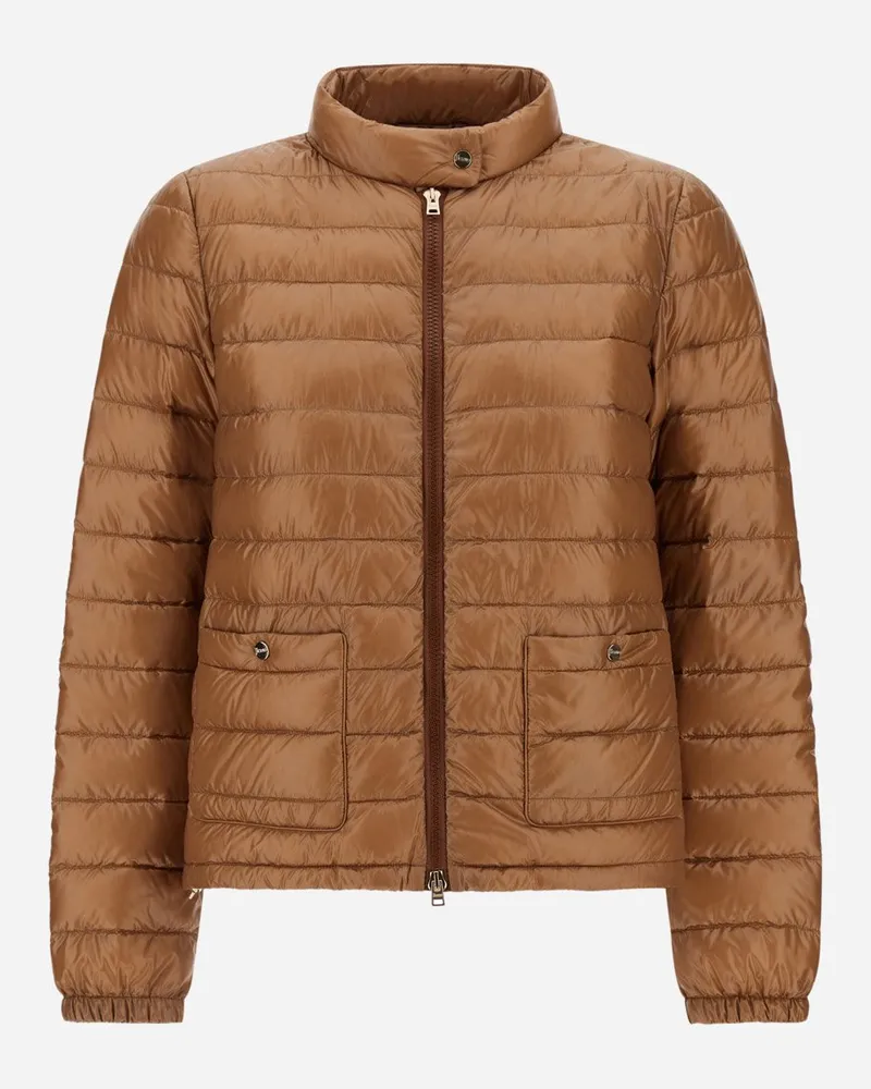 Herno Bomberjacke Aus Nylon Ultralight Camel
