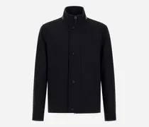 Jacke Aus Reinem Kaschmir - Mann Parka & Jacken Dunkelblau