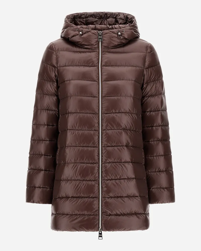 Herno A-form-jacke Resort Aus Nylon Ultralight - Frau A-shape Dunkle Schokolade Dunkle