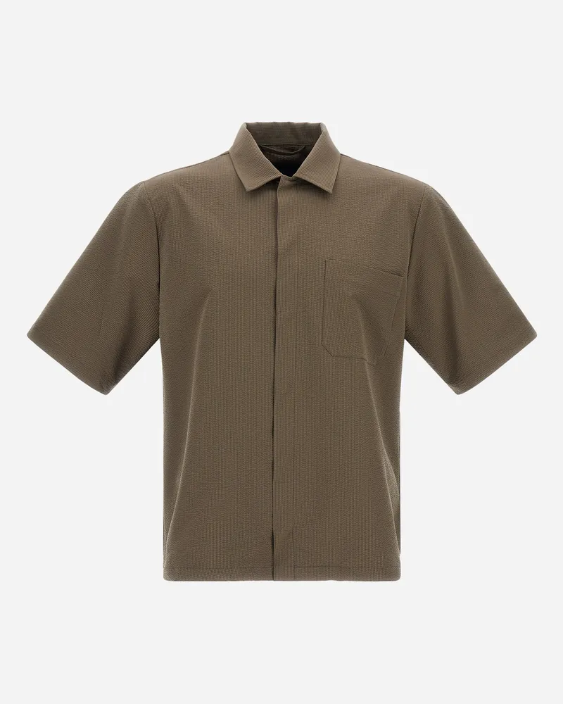 Herno Hemd Aus Seer-crease Military