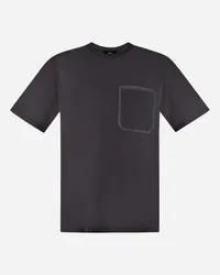 Herno T-shirt Aus Superfine Cotton Jersey Grau