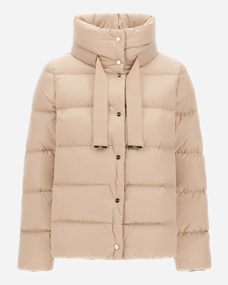 Herno Cappa In Satin - Frau Capes Chantilly Chantilly