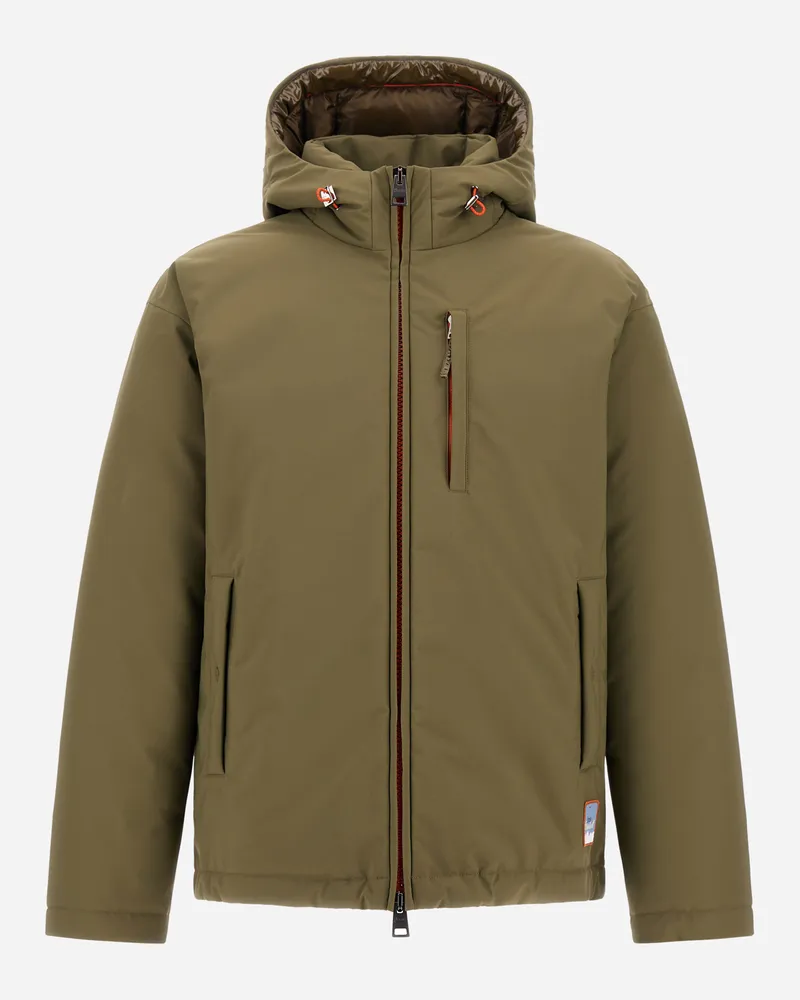 Herno Jacke Aus Mattem Twill Und Nylon Mit Gloss-effekt - Mann Parka & Jacken Helles Militärgrün Helles