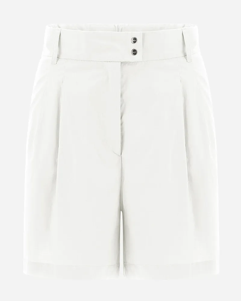 Herno Shorts Aus Light Cotton Stretch Weiß