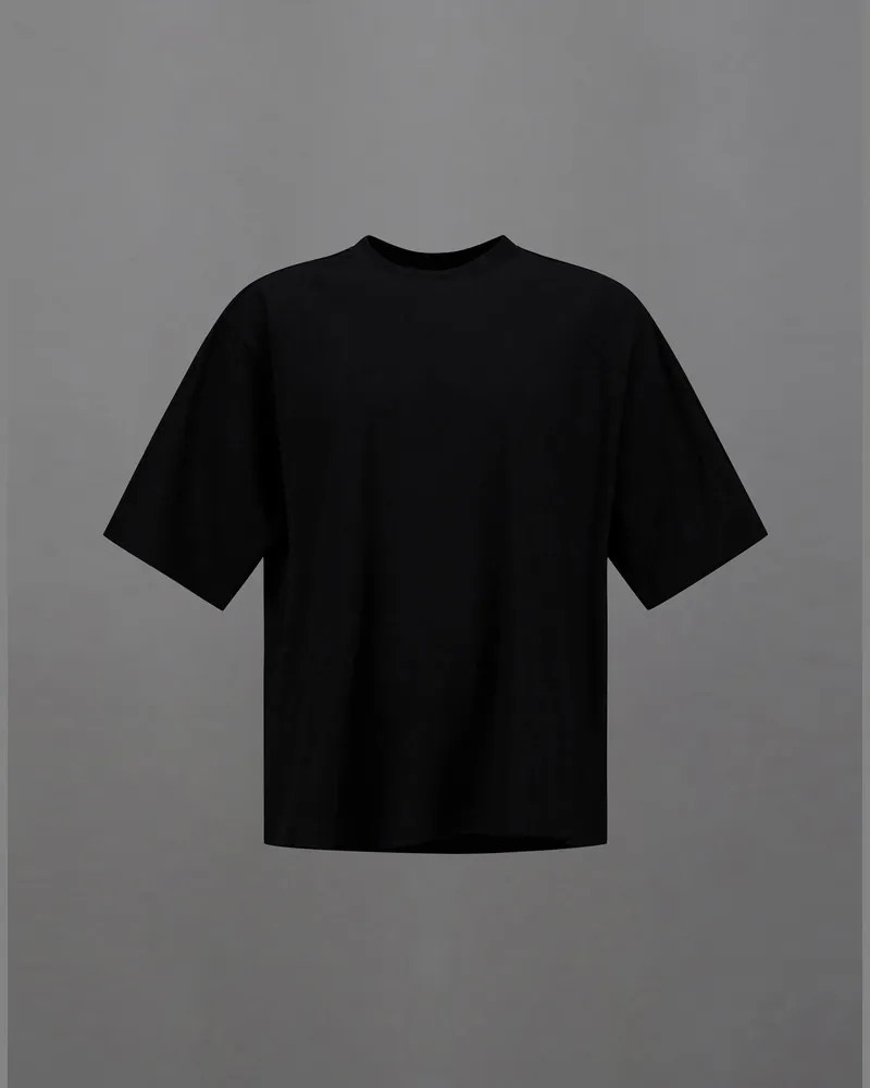Herno T-shirt Laminar Aus Mercerized Jersey Schwarz