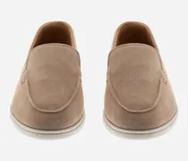 Mokassins Aus Suede Und Monogram