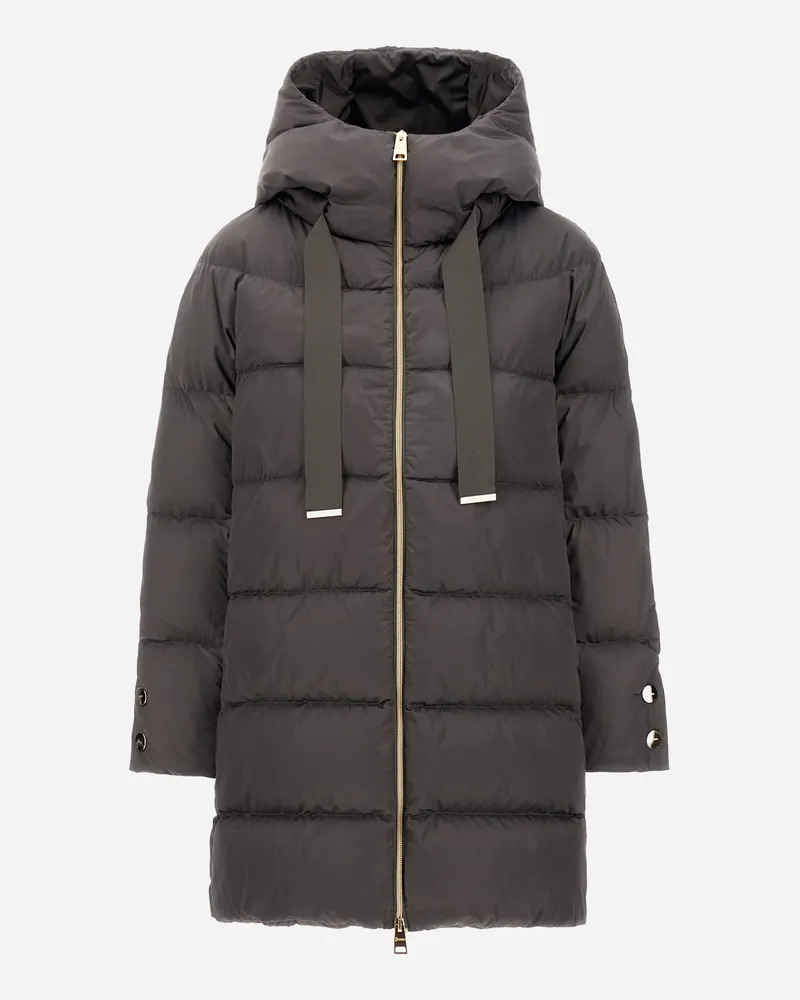Herno A-form-jacke Aus Satin - Frau A-shape Anthrazit Anthrazit