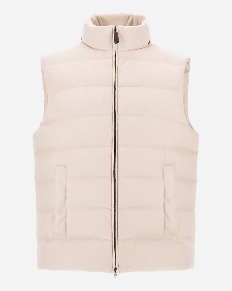 Herno Weste Aus Kaschmir, Seide Und Monogram - Mann Weste Chantilly Chantilly