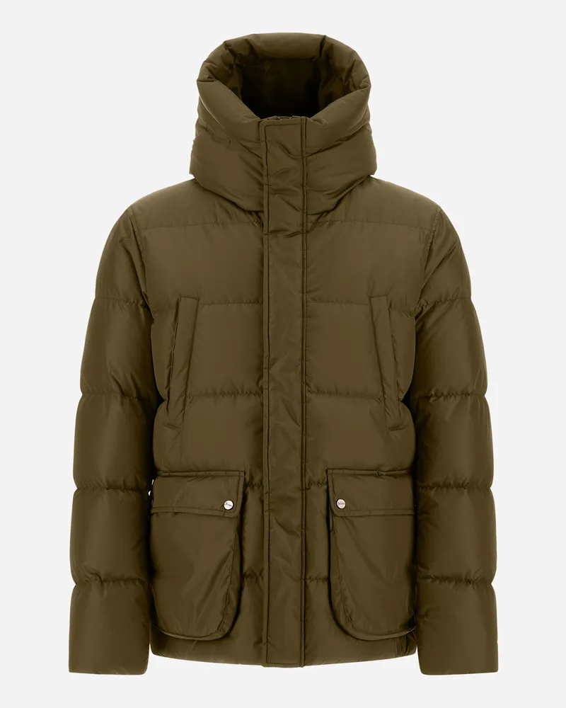 Herno Bomberjacke Aus Nylon Chamonix - Mann Parka & Jacken Militärgrün Militärgrün
