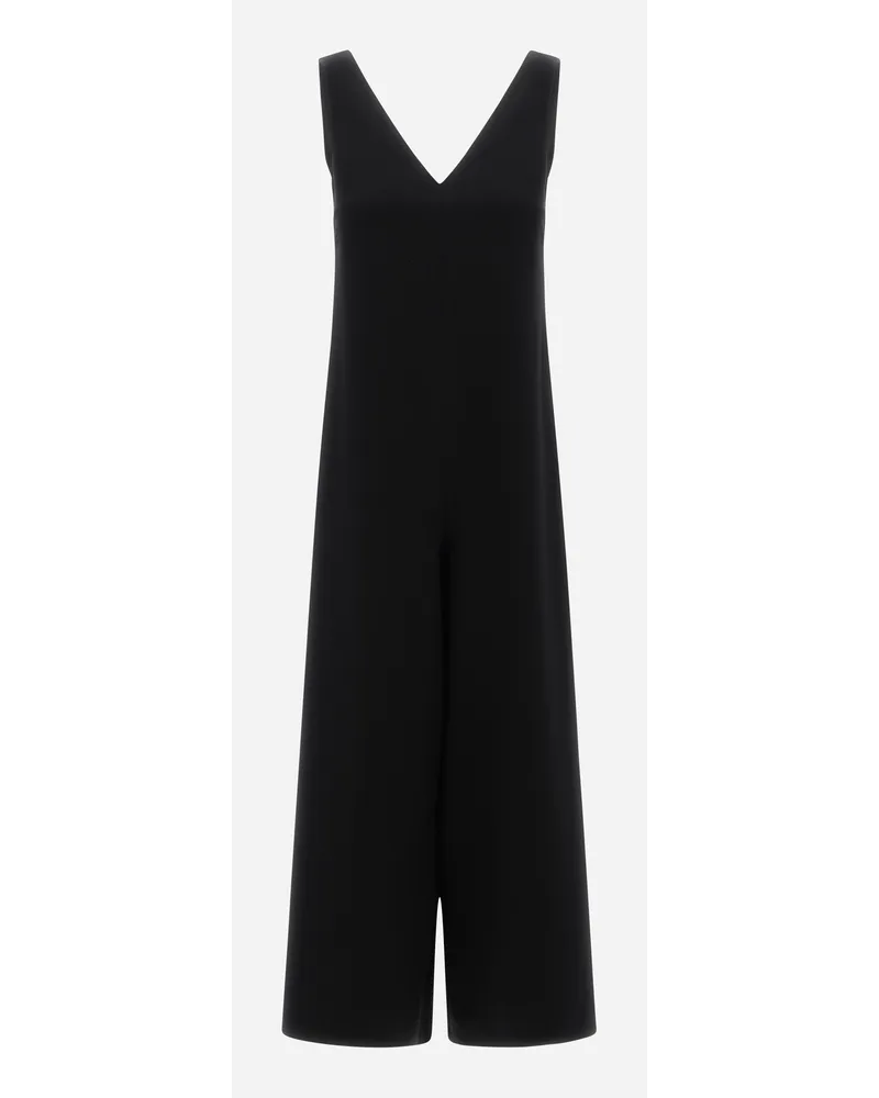 Herno Viscose Effect Jumpsuit Schwarz