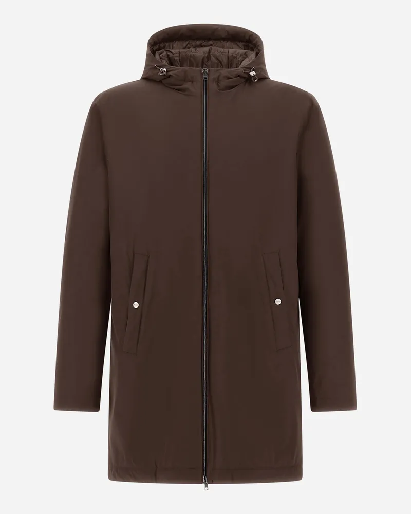 Herno Parka Resort Aus Nylon 4-way Stretch - Mann Parka & Jacken Dunkelbraun Dunkelbraun