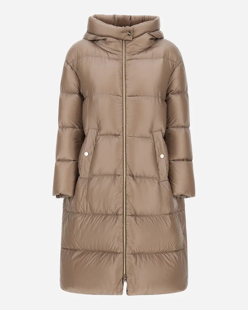 Herno Parka In Nylon Ultralight - Frau Capes Helltaupe Helltaupe