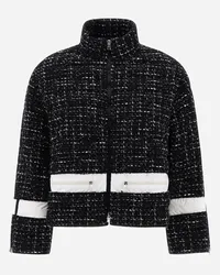 Herno Glam Tweed And Ecoage Bomberjacke Schwarz