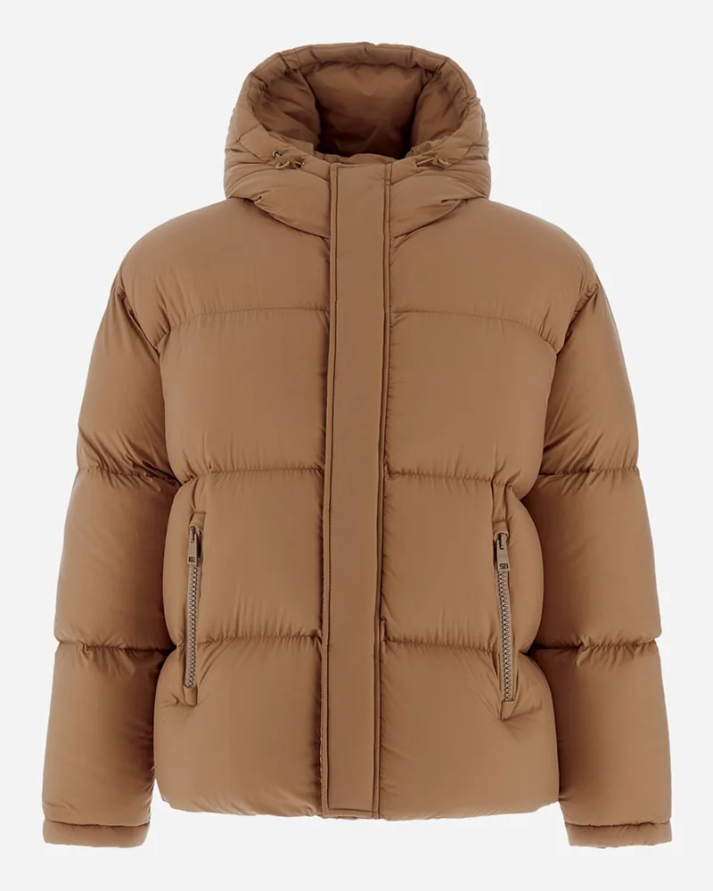 Herno Bomberjacke Aus Ecoage Camel