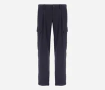 Cargohose Aus Light Comfort Stretch Woven - Mann Hose Blau