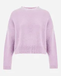 Herno Pullover Aus Plain Alpaca Wool Rosa