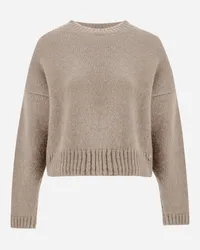 Herno Pullover Aus Plain Alpaca Wool Chantilly