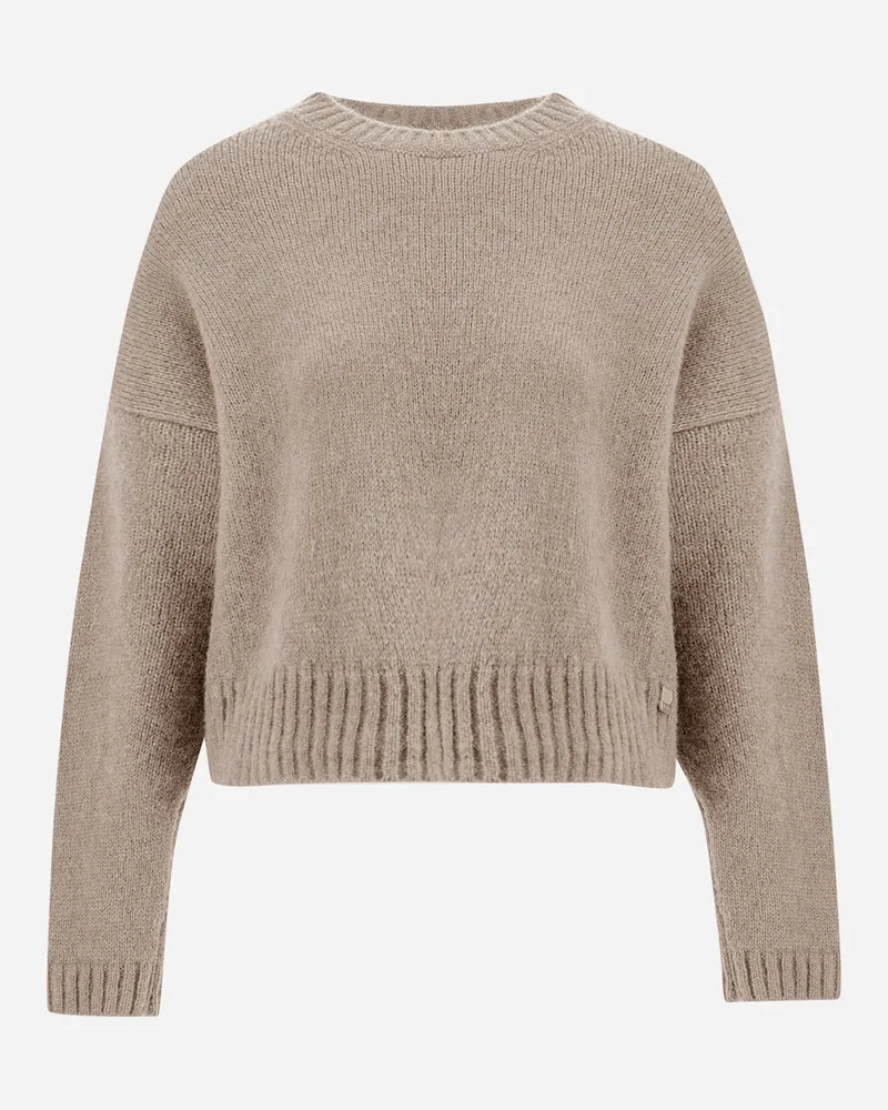 Herno Pullover Aus Plain Alpaca Wool Chantilly