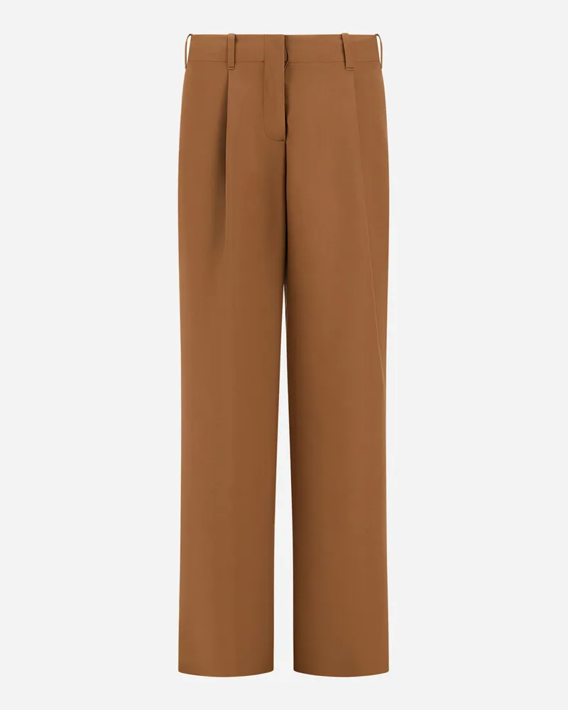 Herno Hose Aus Flannel Touch - Frau Hose Camel Camel