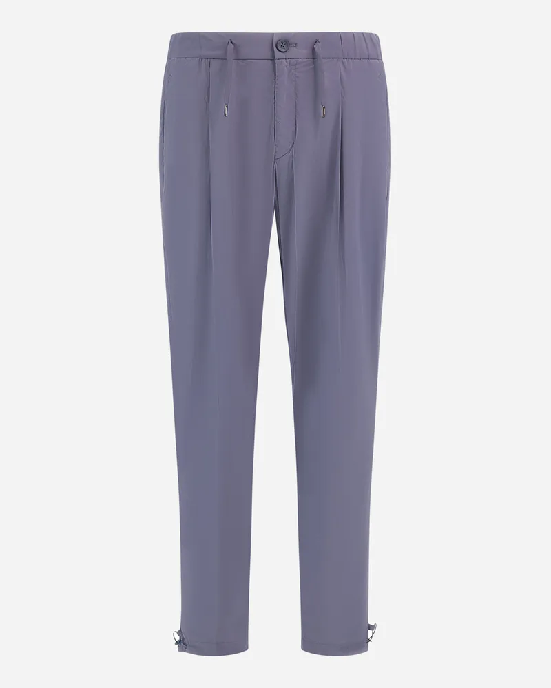 Herno Hose Resort Aus Leichtem, Elastischem Nylon - Mann Hose Hellblau Hellblau