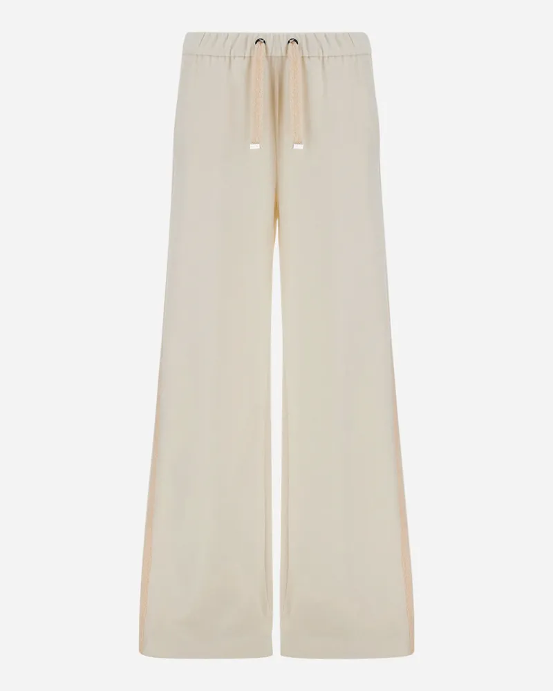 Herno Hose Resort Aus Flanell Mit Kaschmirhaptik - Frau Hose Elfenbein Elfenbein